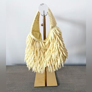 TJ Maxx Fully Beaded Wristlet in Pale Yellow